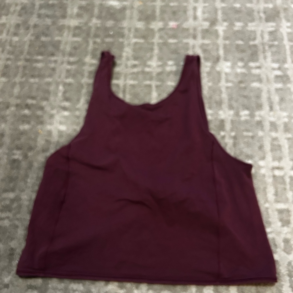 Maroon Sleeveless Top